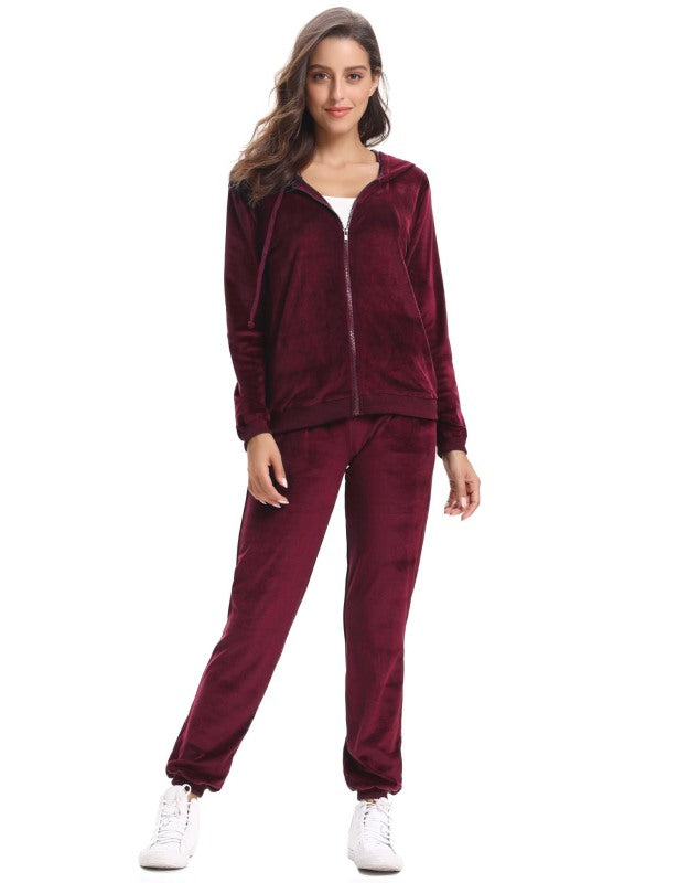 Casual/ Comfortable And Stylishwomen'S Velvet Suit