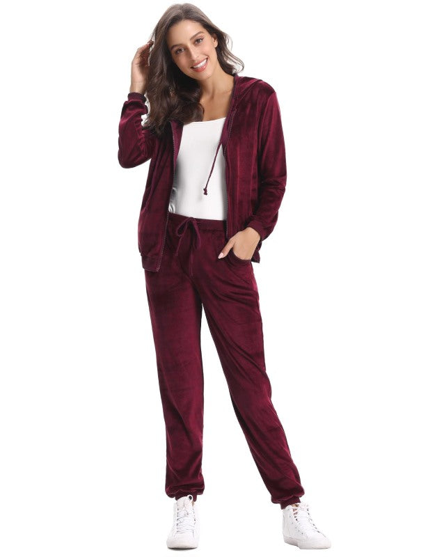 Casual/ Comfortable And Stylishwomen'S Velvet Suit
