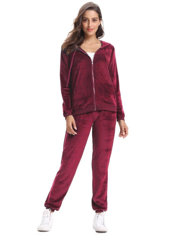 Casual/ Comfortable And Stylishwomen'S Velvet Suit