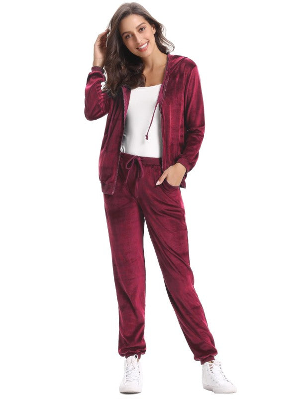 Casual/ Comfortable And Stylishwomen'S Velvet Suit