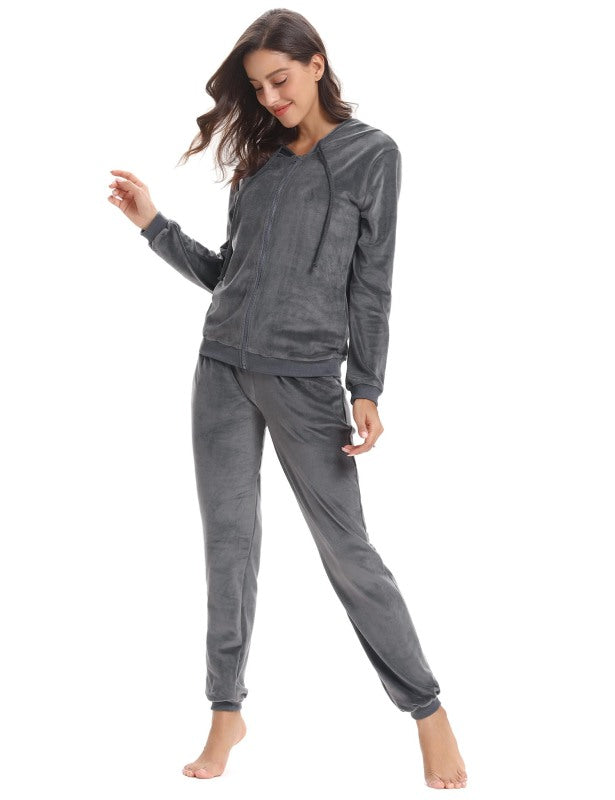 Casual/ Comfortable And Stylishwomen'S Velvet Suit
