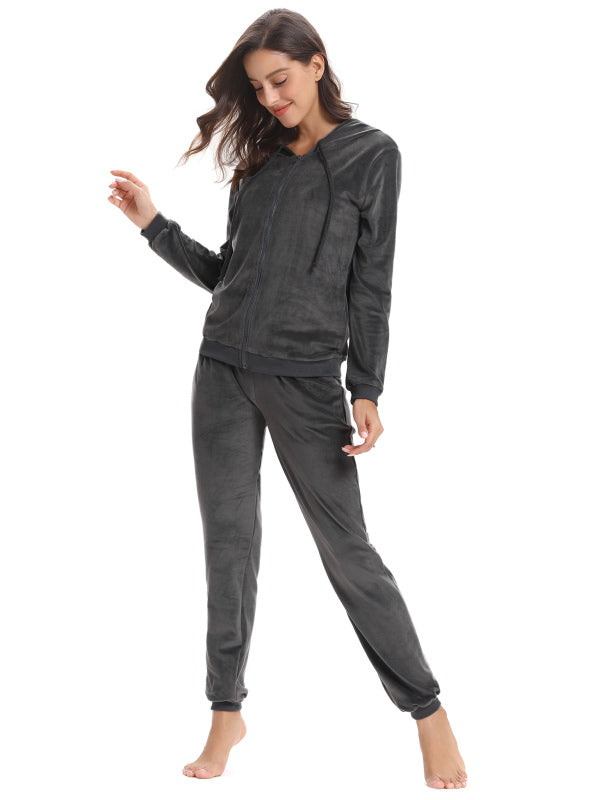 Casual/ Comfortable And Stylishwomen'S Velvet Suit