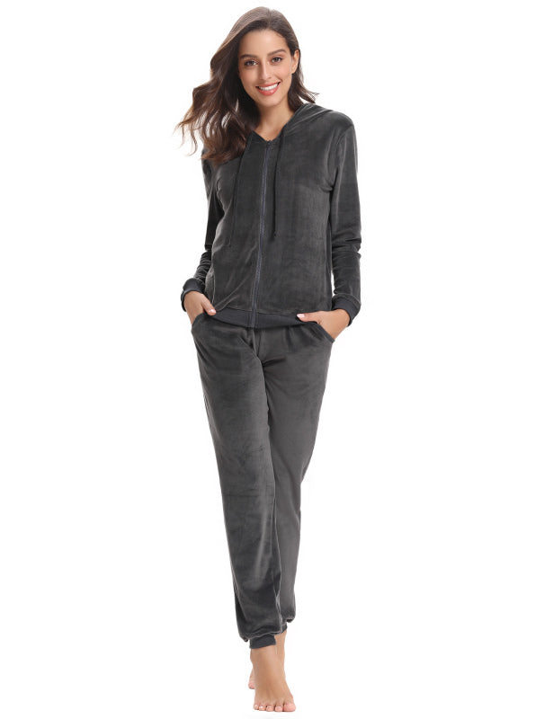 Casual/ Comfortable And Stylishwomen'S Velvet Suit