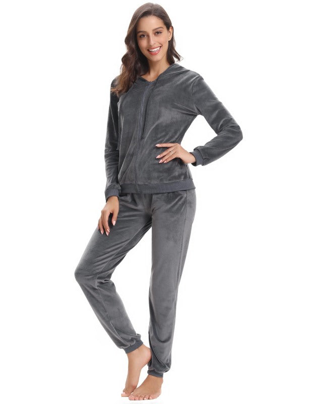 Casual/ Comfortable And Stylishwomen'S Velvet Suit
