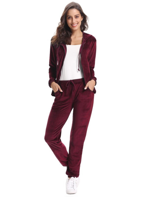 Casual/ Comfortable And Stylishwomen'S Velvet Suit
