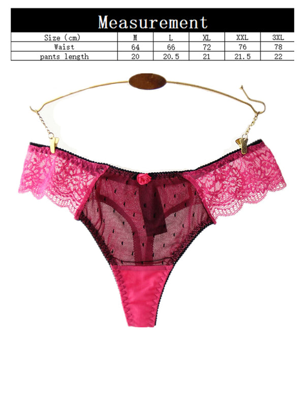 Women's Breathable Comfort Lace Thongs