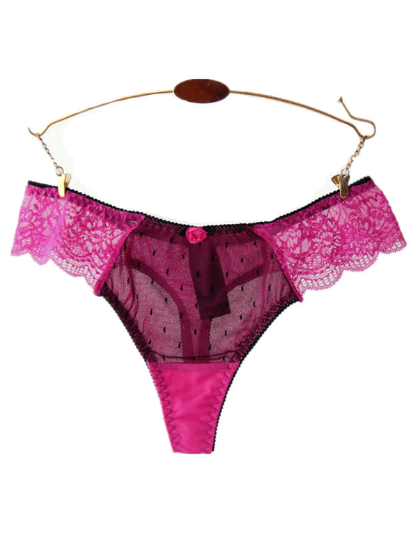 Women's Breathable Comfort Lace Thongs