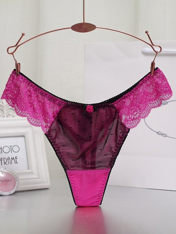 Women's Breathable Comfort Lace Thongs
