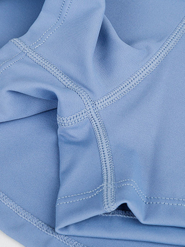 Women's Solid Color Wrap Pocket Skort