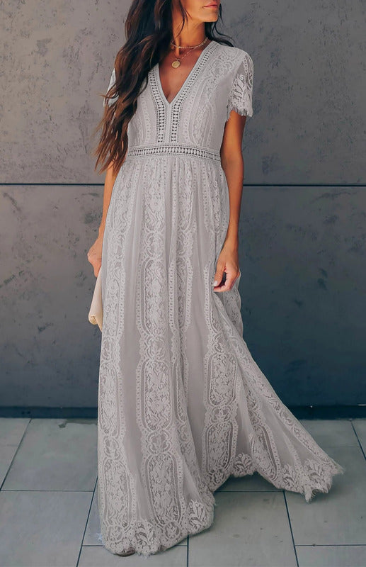 Women's  Fill Your Heart Lace Maxi Dress