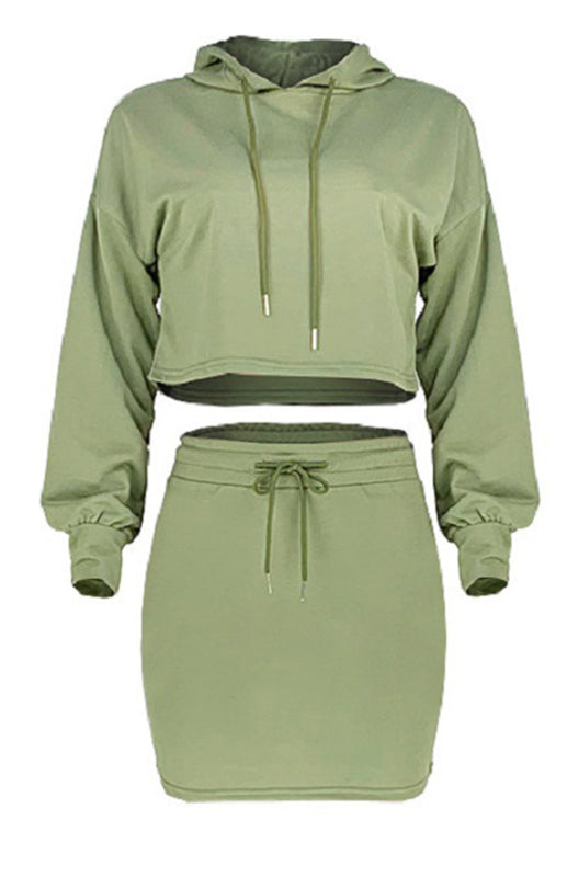 Women'S Casual Sports Sweater Suit Skirt