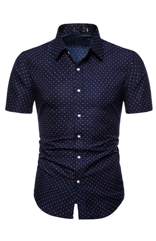 Men's Summer Fashion Short Sleeve Printed Shirt