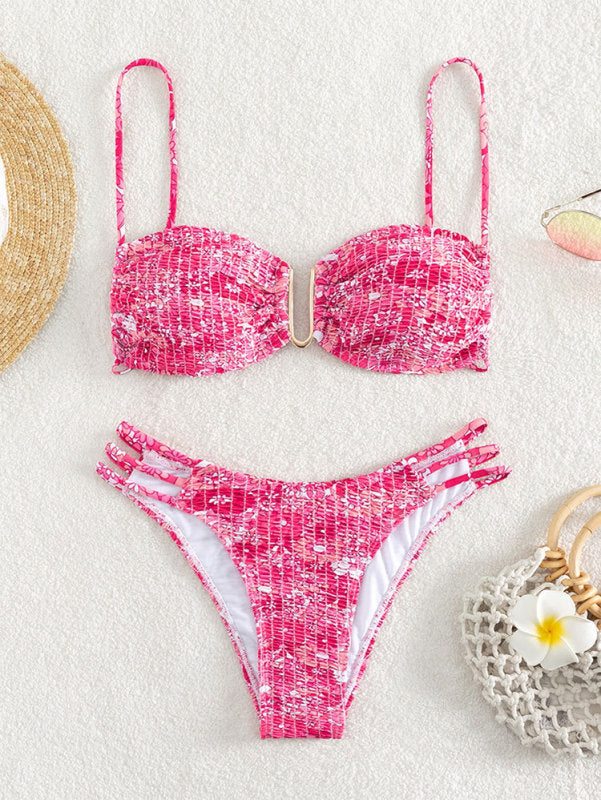 Fashion Printed Swimsuit Sexy Triangle Two-piece Swimsuit Bikini