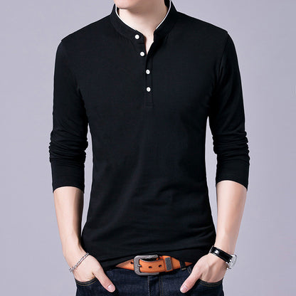 Solid Long Sleeve Large Men's T-Shirt