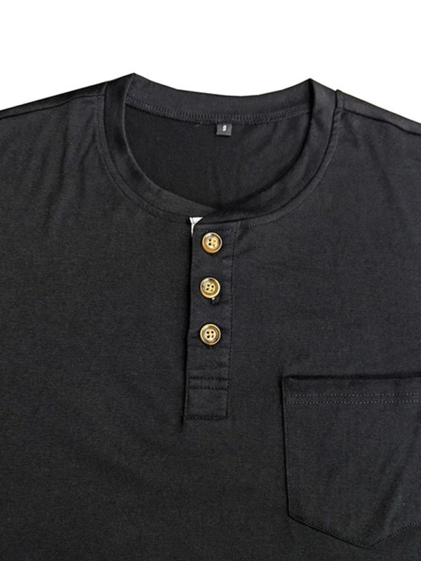 Men’s Solid Color Long Sleeve T Shirt