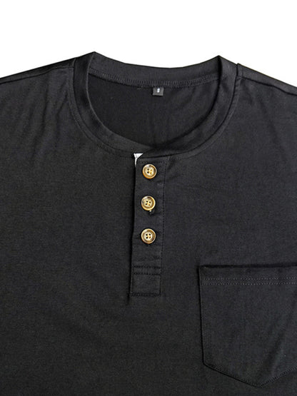 Men’s Solid Color Long Sleeve T Shirt